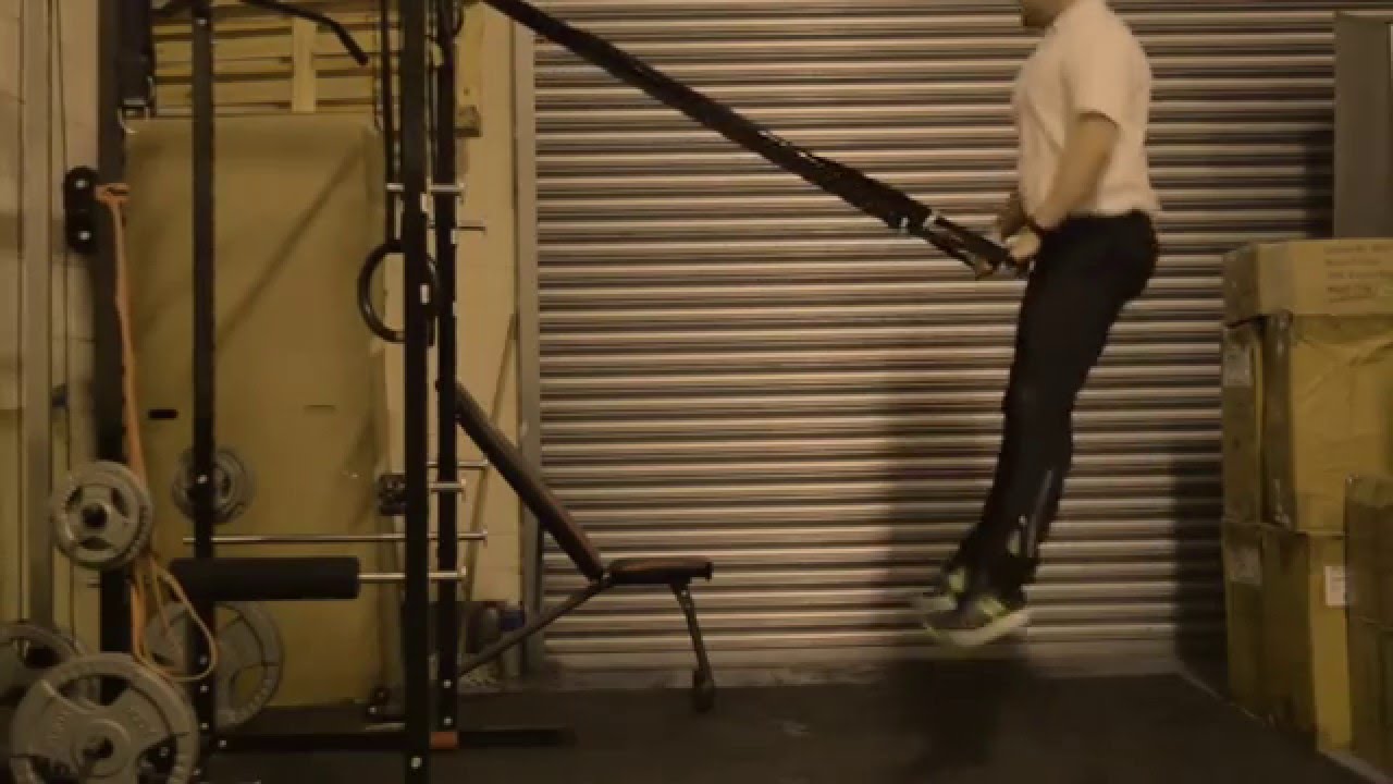 Suspension Training Jumping Squat Exercise YouTube