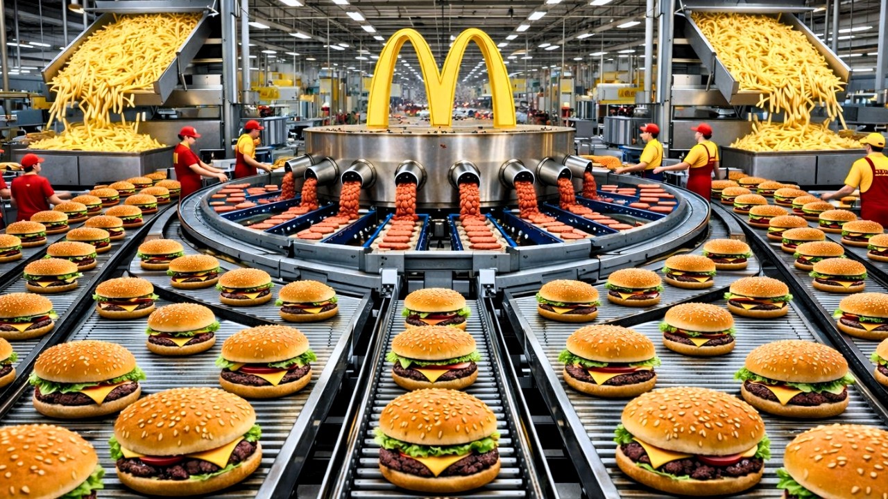 Cómo Se Hacen Las Hamburguesas De McDonald's En La Fábrica