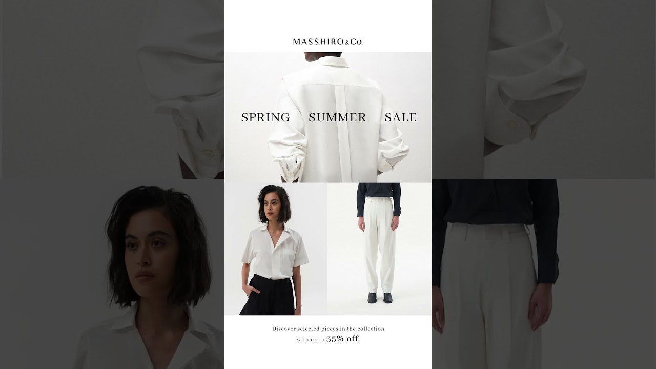 MASSHIRO&Co.  SPRING SUMMER SALE UP TO 35%