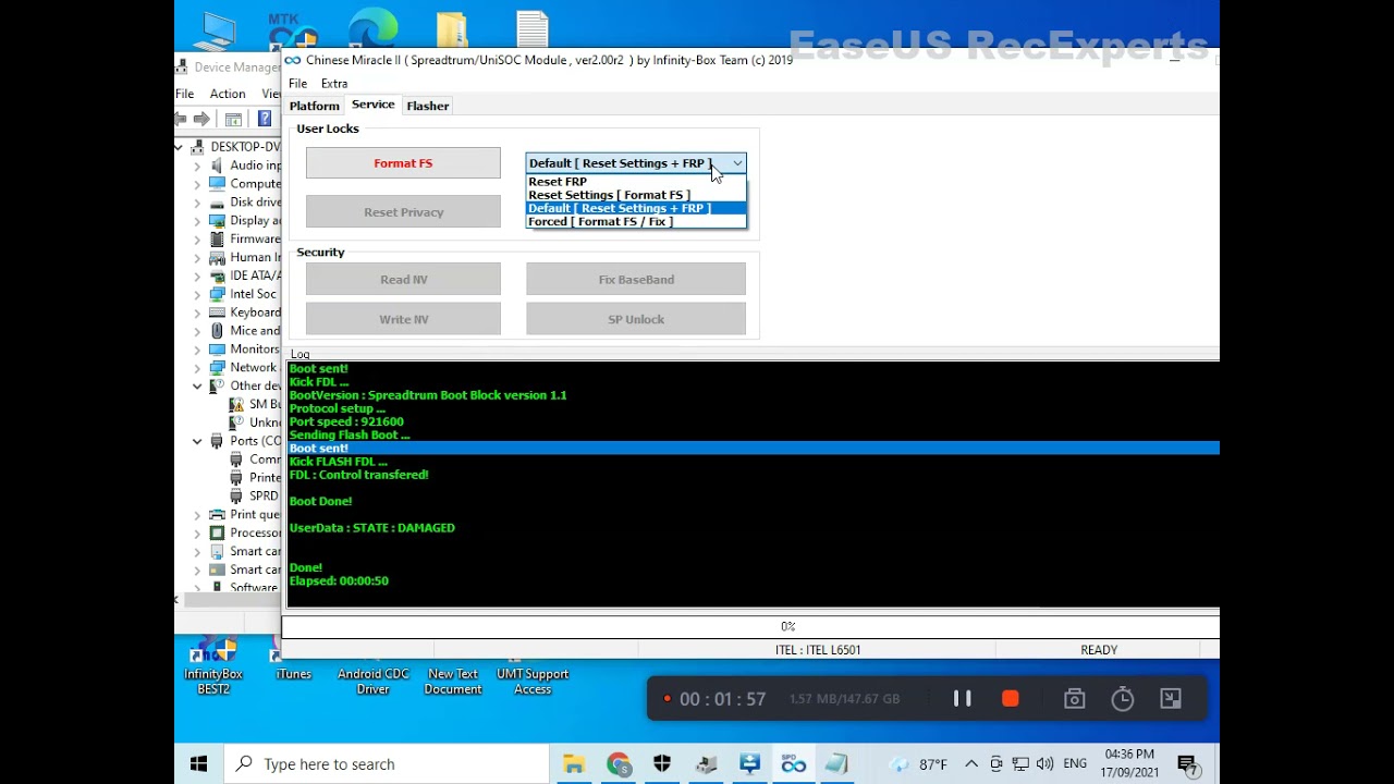 Itel L6501 L6002P  Vision 1 Plus FRP Done with Cm2 SPD