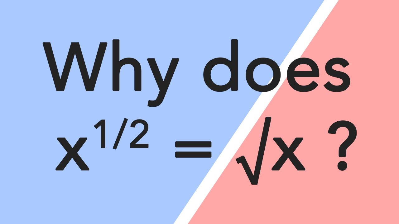 Why does "x to the half power" mean square root? - YouTube