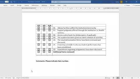 VIDEO   Orientation Checklist