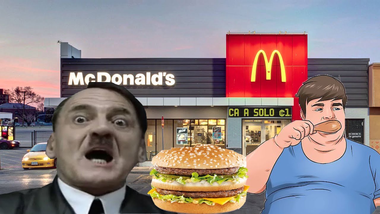 Adolf Hitler gets a job at McDonalds