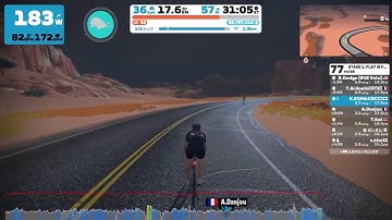 [Zwift] Race: STAGE 1: FLAT IS FAST—Tick Tock (B) on Tick Tock in Watopia
