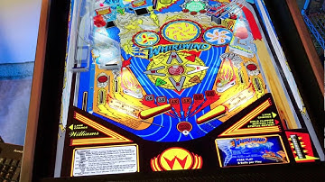 Virtual pinball table with thunderclaps mounted under playfield