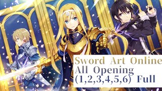 Sword Art Online All Openings (1-6) Full HD
