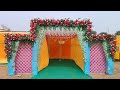 Shaadi pandal decoration  flowers gate  stage designs wedding