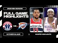 Oklahoma City Thunder vs Washington Wizards Full Game Highlights | Oct 30 | 2026 NBA Season