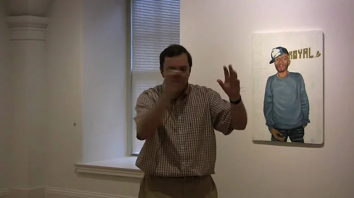 Artist Rebecca Westcott with Curator Frank Goodyear