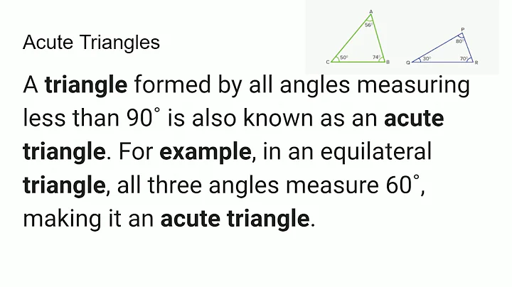 The Types of Triangles In Geometry