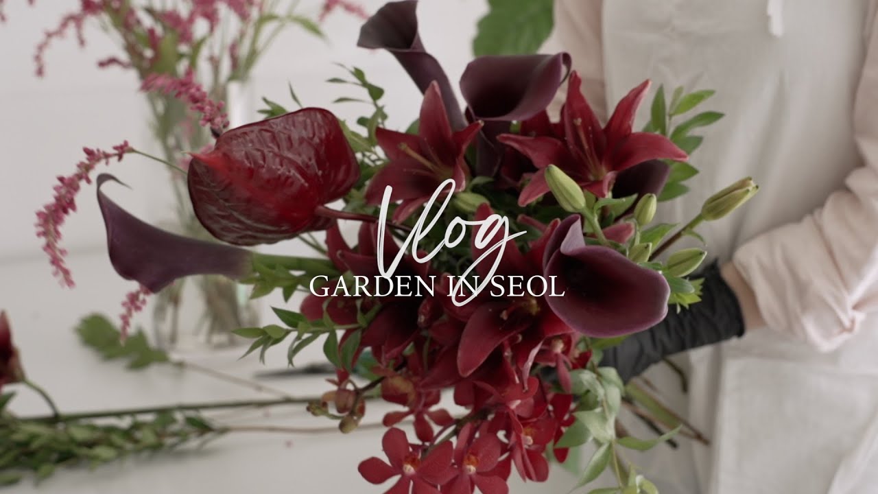 Сеульский флорист Vlog | Режиссура свадебной съемки | 👰🏻 Создание 2 свадебных букетов