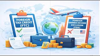 US Taxation :Foreign Tax Credit (FTC) & FEIE : Avoid Double Taxation & Optimize Global Tax Savings”