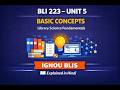 BLI 223 Unit 5 Basic Concepts | IGNOU BLIS | Explained in Hindi