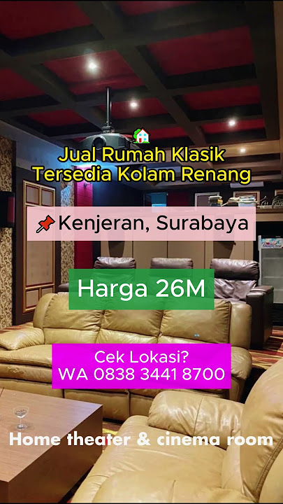 Dijual Rumah Klasik di Kenjeran Surabaya Ada Kolam Renang #DijualRumahKlasikSurabaya