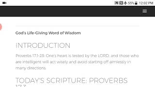 PROVERBS 17:1-28