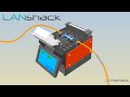 How to fusion splice fiber optic cable  animated