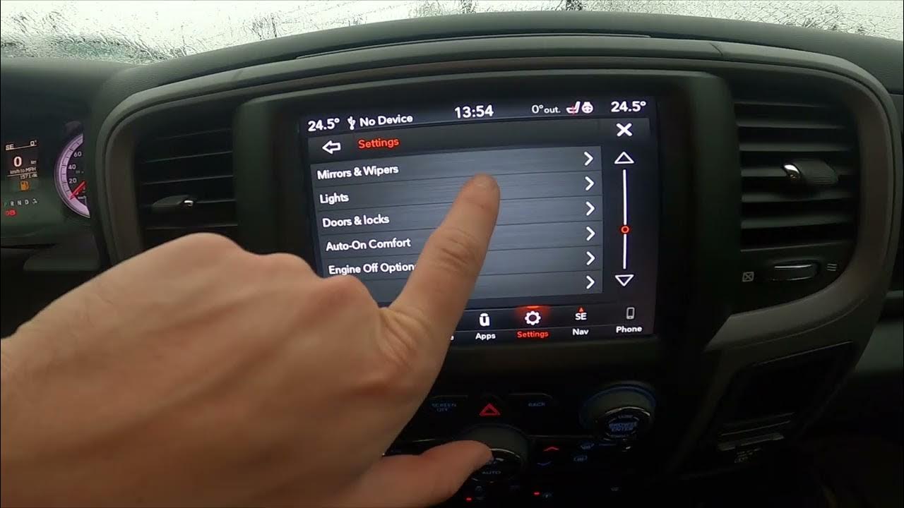 How to Enable or Disable Headlight Delay in Dodge Ram 1500 II ( 2019