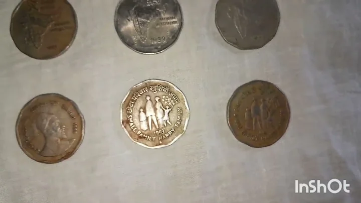 two rupees old coins