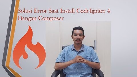 solusi error composer saat install CodeIgniter 4