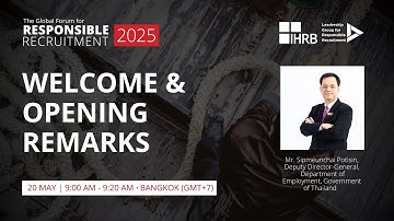 Day 1: Welcome and Opening Remarks (Original language)