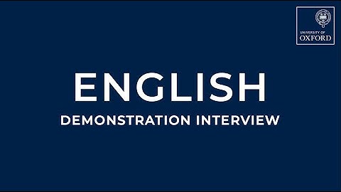 English Demonstration Interview