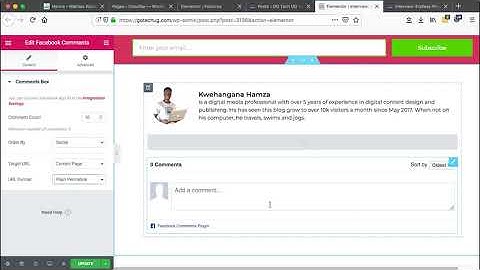 How To Add Facebook Comments To Posts or Pages Using Elementor Pro