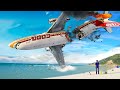 Airplane Crashes On The WATER - Emergency Landing ! Besiege plane crash