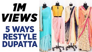 5 New ways to Restyle your Dupatta with an Outfit