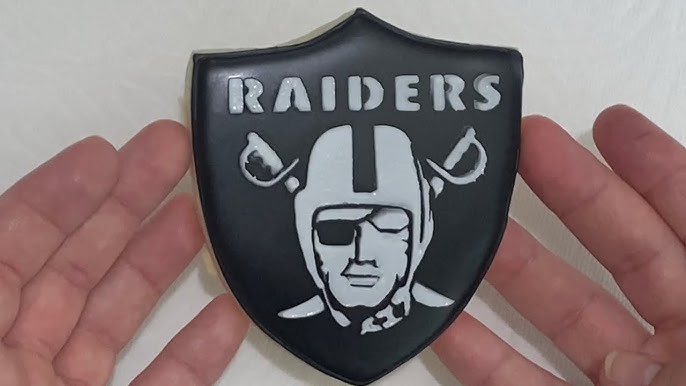 Raiders stencil in 3 layers.