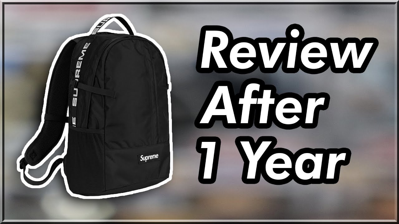 Supreme backpack SS18 Tan Review - YouTube