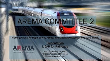 AREMA LiDAR for Rail Operations