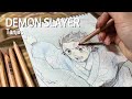 Drawing Tanjiro’s Epic 1st Kill Step by Step | A Demon Slayer Fan Art!
