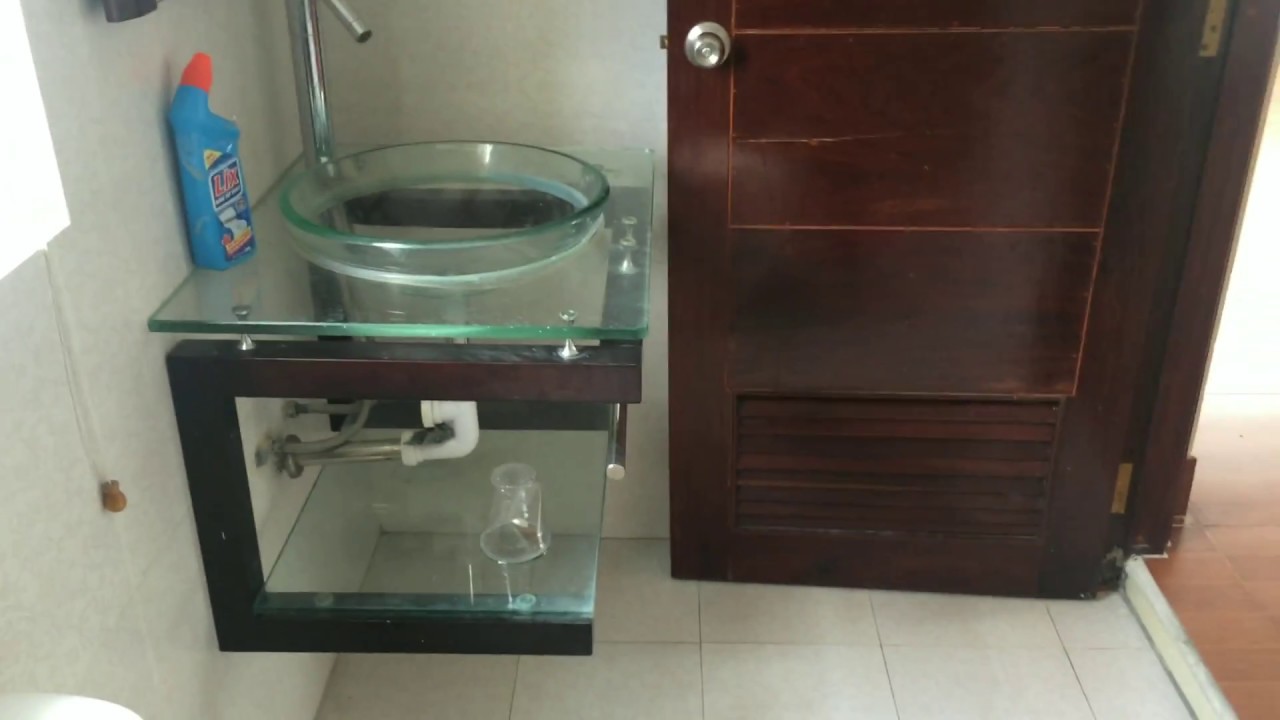 Kho tư liệu Xây dựng Lavabo bằng kính Lavabo mặt kính