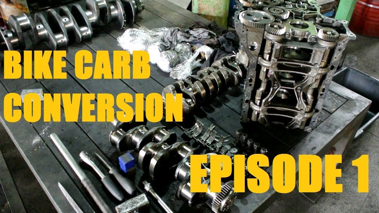 Bike carb conversion part 1 engine block assembly 1/2 YouTube