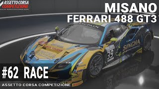 #62 assetto corsa competizione - misano world circuit race ferrari 488
gt3