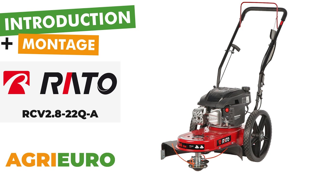 Presentation and assembly Rato Multipower RCV2.8-22Q-A: petrol wheeled ...