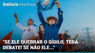 LULA CHALLENGES FLÁVIO BOLSONARO TO WAIVE BANK SECRECY AND CONTESTS CANDIDATE IN GLOBO DEBATE