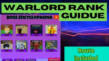 Guide for Warlord Rank(every second add 1 skill point)