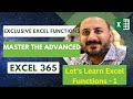 Exclusive Excel Functions: Master the Advanced - An Introduction to the Training &amp; Data for Practice