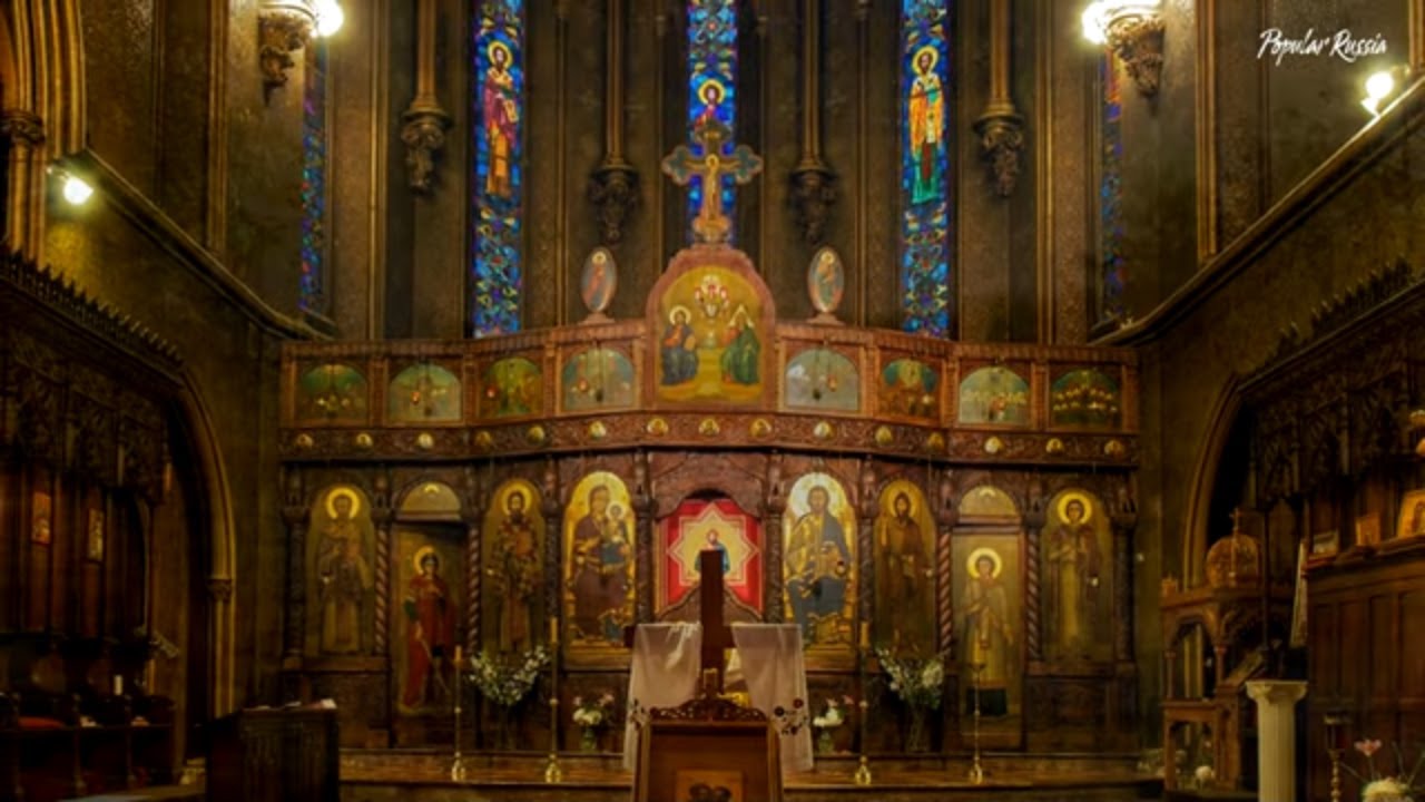 Beautiful and mysterious Russian Orthodox churches against the background of nature