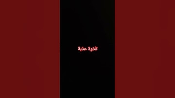 تلاوة مريحة 😌 #القرآن_الكريم #راحة_نفسية #صلوا_على_النبي
