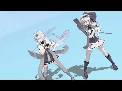 【MMD 艦これ】セツナトリップ　駆逐艦（秋月型）つかさ式艦娘さん２人（冬月・涼月）に踊ってもらいました。【1920×1080 60fps】