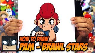 how to draw brawl stars pam