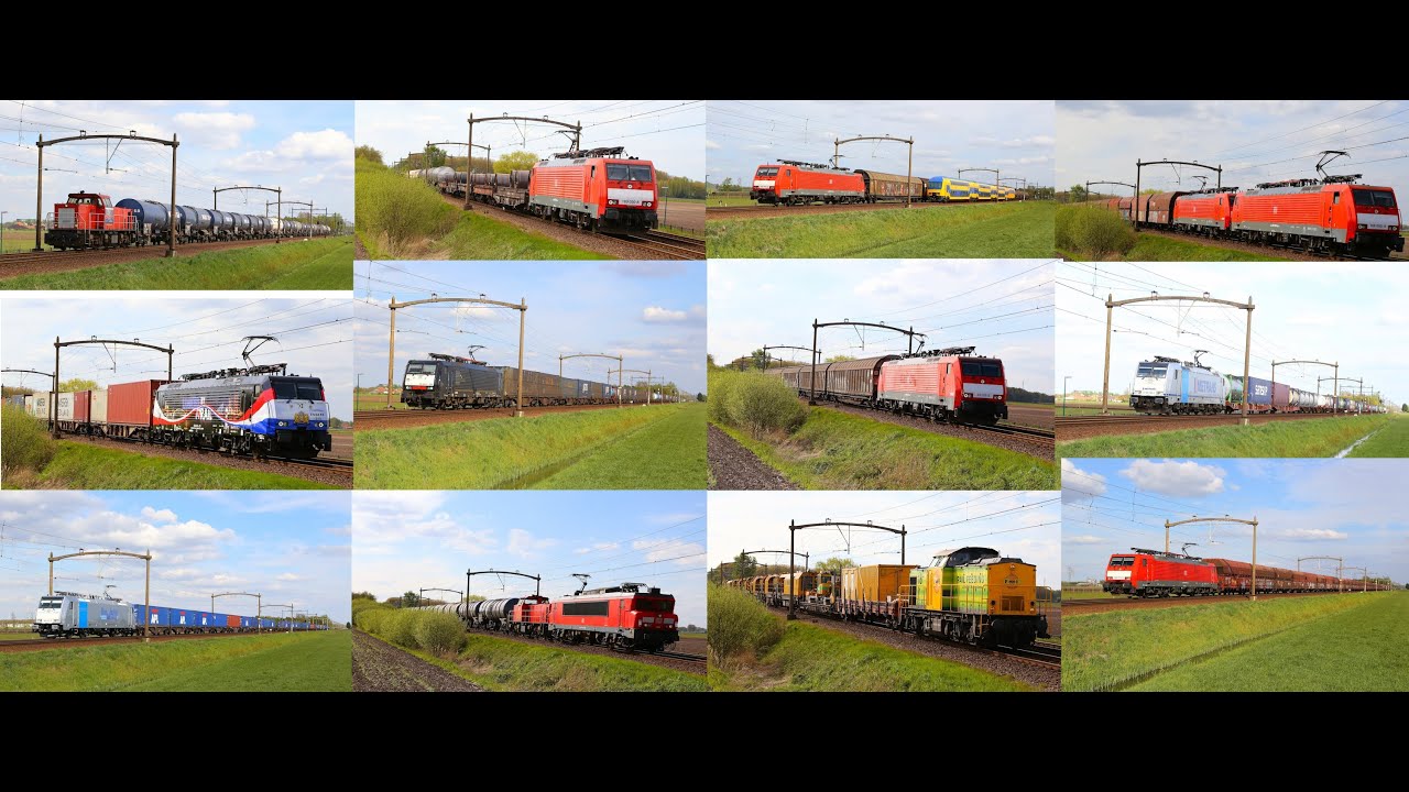 Gilze Rijen Freight Trains 01/05/15 - YouTube