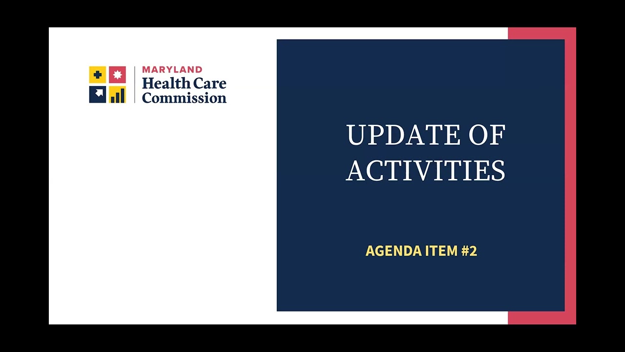 Maryland Health Care Commission - November 2023 Commission Meeting
