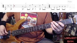 Limelight by Rush - Bass Cover with Tabs Play-Along