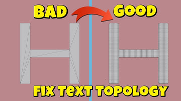 Blender : The Right Way to fix Text Topology
