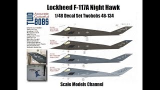 1/48 F-117 - Decal Set Twobobs 48-134 - SM 009