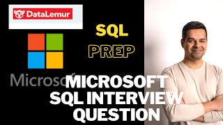 SQL Interview Question -  Microsoft SQL Interview Question #sql #datascience #machinelearning