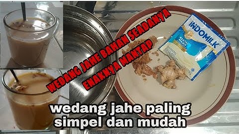 cara membuat susu jahe instan | resep susu jahe  | cara membuat susu jahe ala angkringan  | Mr Ofiq
